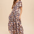 Load image into Gallery viewer, V-Neck Floral Midi Dress