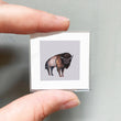 Load image into Gallery viewer, Magnet - 1" Bison Buffalo Watercolor Art