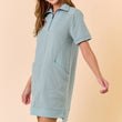 Load image into Gallery viewer, French Terry Zip Front Dress