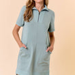 Load image into Gallery viewer, French Terry Zip Front Dress