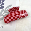 Load image into Gallery viewer, Love plaid hair claw clip