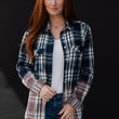 Load image into Gallery viewer, P.A Co. - Navy Plaid Flannel