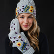 Load image into Gallery viewer, P.A Co. - Hand Stitched Floral Mittens