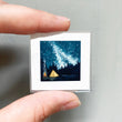Load image into Gallery viewer, Magnet - 1" Camping Galaxy Watercolor Print