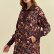 Load image into Gallery viewer, Floral Half Zip Up Sweater Dress