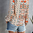 Load image into Gallery viewer, Graphic Pattern Blouse