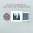 Load image into Gallery viewer, Magnet - 1" Misty Forest Watercolor Print