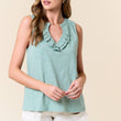 Load image into Gallery viewer, Ruffled Split V-Neck