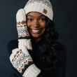 Load image into Gallery viewer, P.A Co. - Cream Patterned Pom Hat
