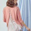 Load image into Gallery viewer, Ruffle Back Contrast Top