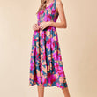 Load image into Gallery viewer, Floral Smocked Midi Dress