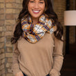 Load image into Gallery viewer, P.A Co. - Plaid Infinity Scarf