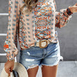 Load image into Gallery viewer, Graphic Pattern Blouse