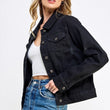 Load image into Gallery viewer, Denim jacket BLACK