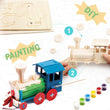 Load image into Gallery viewer, 3D Puzzle & Paint: Locomotive