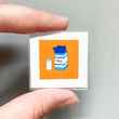 Load image into Gallery viewer, Magnet - 1" Milk Carton Gouache Art Print