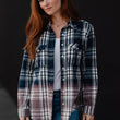 Load image into Gallery viewer, P.A Co. - Navy Plaid Flannel