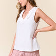 Load image into Gallery viewer, Ruffled Split V-Neck