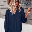 Load image into Gallery viewer, Swiss Dot Lantern sleeve blouse