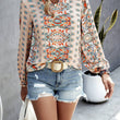 Load image into Gallery viewer, Graphic Pattern Blouse