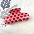 Load image into Gallery viewer, Love plaid hair claw clip