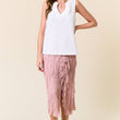 Load image into Gallery viewer, Ruffled Split V-Neck