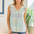 Load image into Gallery viewer, Lace V-neck w/ Back Button