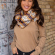 Load image into Gallery viewer, P.A Co. - Plaid Infinity Scarf