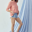 Load image into Gallery viewer, Ruffle Back Contrast Top