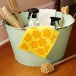 Load image into Gallery viewer, Swedish Dishcloths - Flower Power Teal