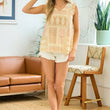 Load image into Gallery viewer, Lace V-neck w/ Back Button