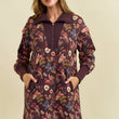 Load image into Gallery viewer, Floral Half Zip Up Sweater Dress