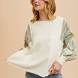 Load image into Gallery viewer, French Terry Spliced Top