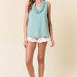 Load image into Gallery viewer, Ruffled Split V-Neck