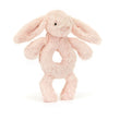 Load image into Gallery viewer, Jellycat Bashful Blush Bunny Ring Rattle