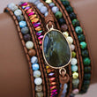Load image into Gallery viewer, Mia - Leather Healing Stone Bracelet
