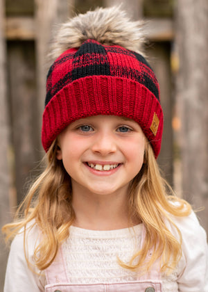 P.A Co. - KIDS Plaid Pom Hat