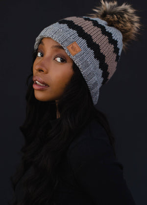 P.A Co. - Gray Pom Hat