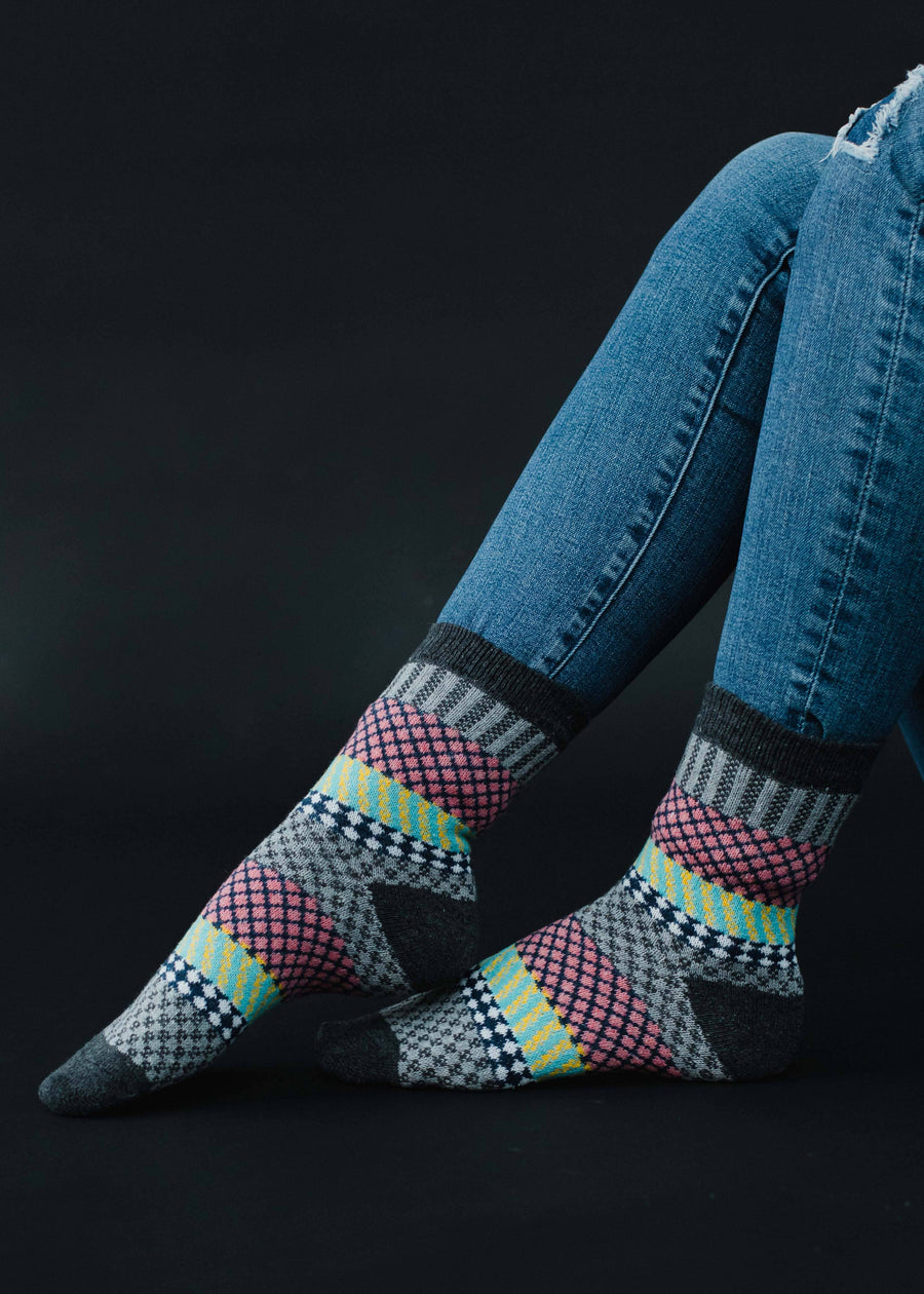 P.A Co. - Pink Pattern Socks