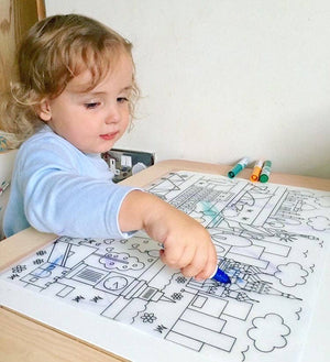 Reusable Coloring Placemats