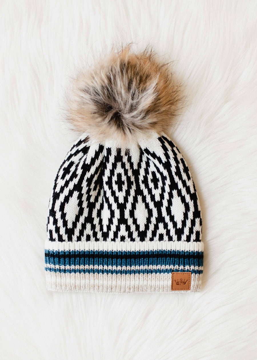 P.A Co. - Patterned Pom Hat