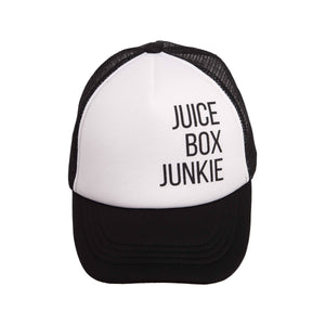 Totalee Gift - Polyester Black-White Juice Box Junky Kids Hat