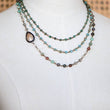 Load image into Gallery viewer, Mia - Triple Layered Mixed Glass Bead and Stone Necklace
