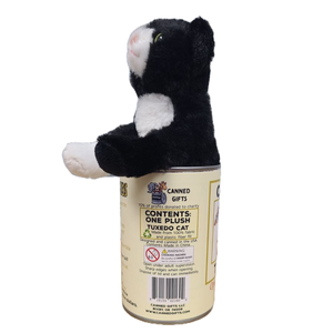 Canned Gifts - Canned Tuxedo - Rescue Cat - Eco-Friendly and Recycled