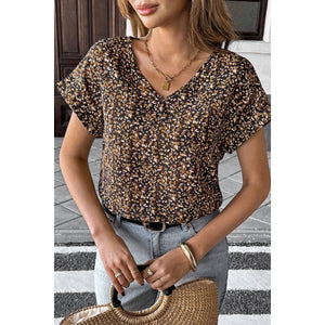 V-Neck Floral Print