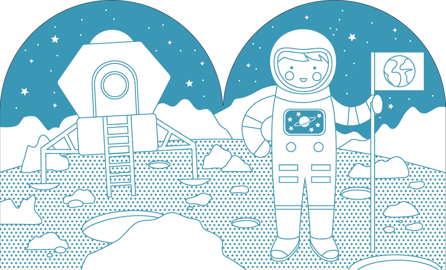 Color Book W/Stickers: Outer Space