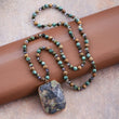 Load image into Gallery viewer, Mia - Natural Stone Pendant Necklace 6513
