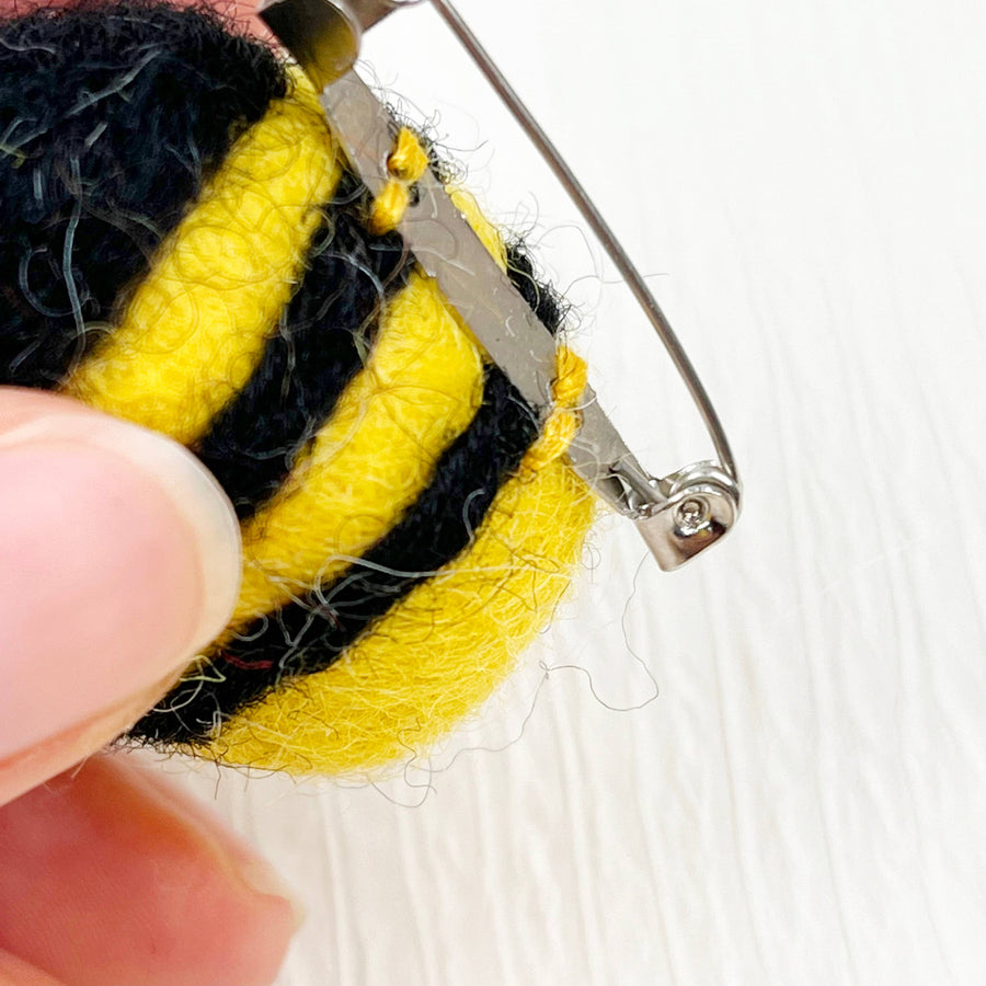 Handmade bee coin purse