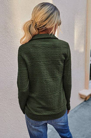 Half Zip Textured Pullover