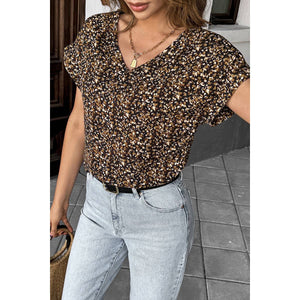 V-Neck Floral Print